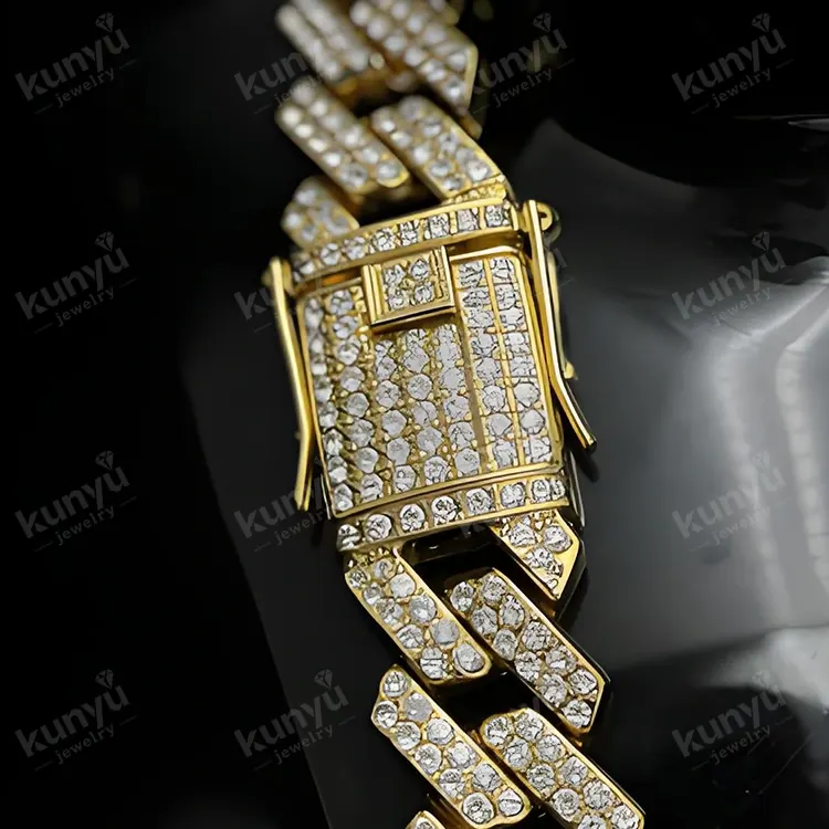 Makinang na Rhinestone Cuban Link Chain
