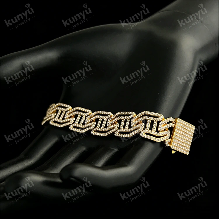 Bracelet na Hip Hop na May Gold Plated