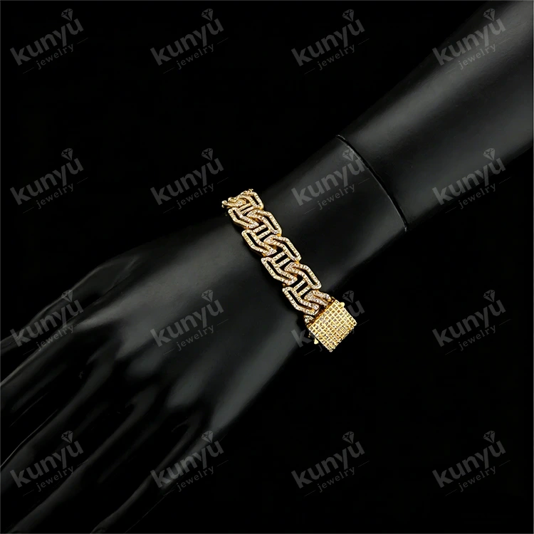 Bracelet na Hip Hop na May Gold Plated