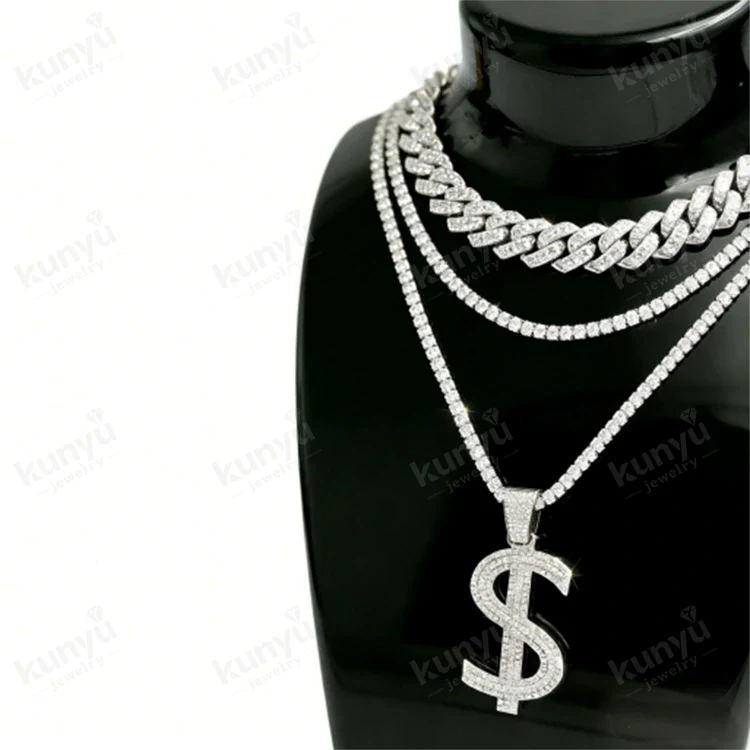 Hip Hop Dollar Sign Necklace